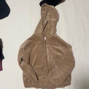 Tan Corduroy Zip-Up jacket